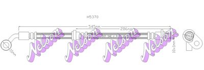 H5370 KAWE Тормозной шланг