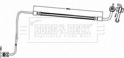 BBH8494 BORG & BECK Тормозной шланг