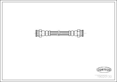 19020130 CORTECO Тормозной шланг