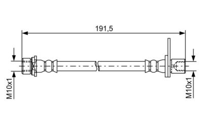 1987481738 BOSCH Тормозной шланг