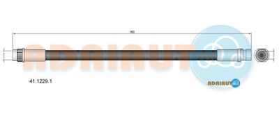 4112291 ADRIAUTO Тормозной шланг