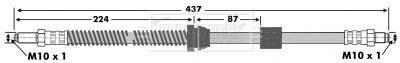 BBH6963 BORG & BECK Тормозной шланг