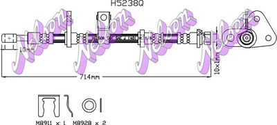 H5238Q KAWE Тормозной шланг