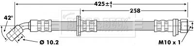 BBH6743 BORG & BECK Тормозной шланг