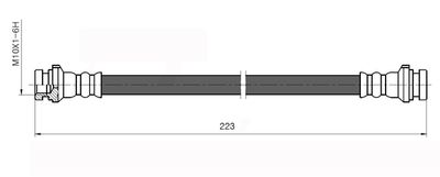 NBH6028 NATIONAL Тормозной шланг