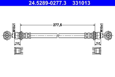 24528902773 ATE Тормозной шланг