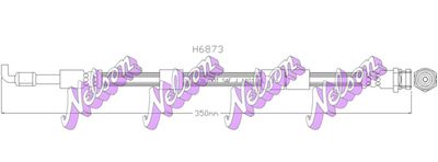 H6873 KAWE Тормозной шланг