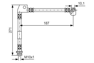 1987476658 BOSCH Тормозной шланг