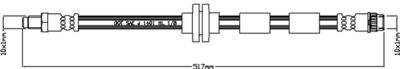 JBH1155 JURATEK Тормозной шланг