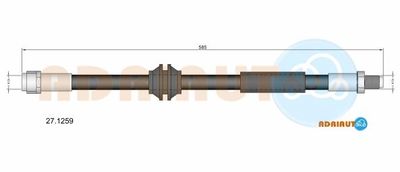 271259 ADRIAUTO Тормозной шланг