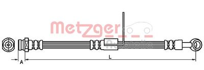 4110427 METZGER Тормозной шланг