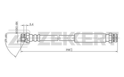 BS9009 ZEKKERT Тормозной шланг