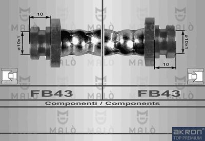 80100 AKRON-MALÒ Тормозной шланг