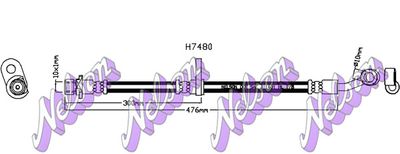 H7480 KAWE Тормозной шланг