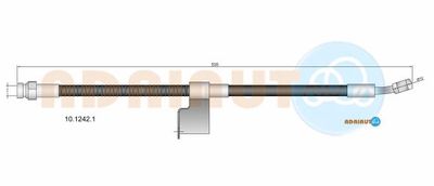 1012421 ADRIAUTO Тормозной шланг