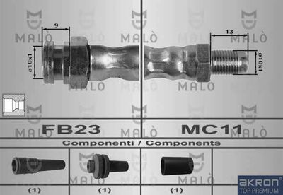 80262 AKRON-MALÒ Тормозной шланг