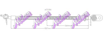 H7194 KAWE Тормозной шланг