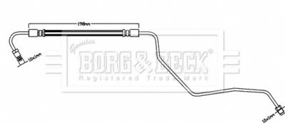 BBH8539 BORG & BECK Тормозной шланг