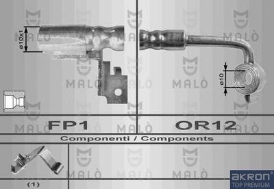 8578 AKRON-MALÒ Тормозной шланг