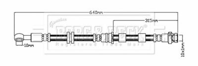 BBH8755 BORG & BECK Тормозной шланг