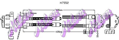 H7552 KAWE Тормозной шланг