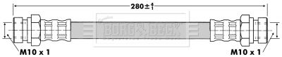 BBH6730 BORG & BECK Тормозной шланг