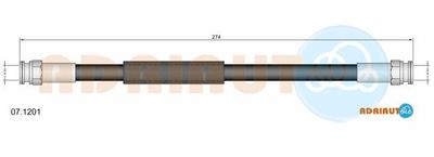 071201 ADRIAUTO Тормозной шланг