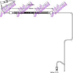 H8385 KAWE Тормозной шланг