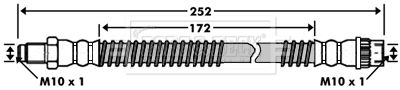 BBH7511 BORG & BECK Тормозной шланг