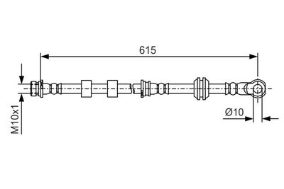 1987481088 BOSCH Тормозной шланг