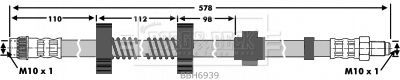 BBH6939 BORG & BECK Тормозной шланг