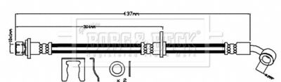 BBH7990 BORG & BECK Тормозной шланг