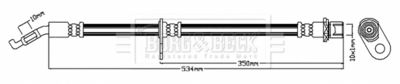 BBH8085 BORG & BECK Тормозной шланг