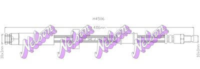 H4506 KAWE Тормозной шланг