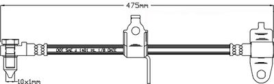 JBH1087R JURATEK Тормозной шланг