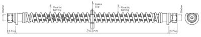 VBJ313 MOTAQUIP Тормозной шланг