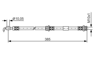 1987476110 BOSCH Тормозной шланг