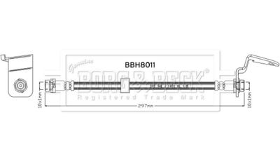 BBH8011 BORG & BECK Тормозной шланг