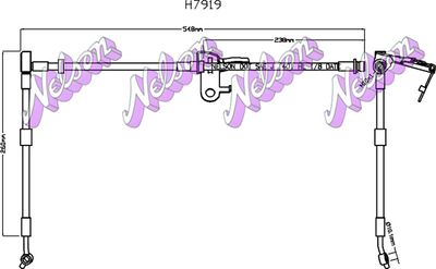 H7919 KAWE Тормозной шланг