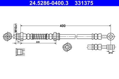 24528604003 ATE Тормозной шланг