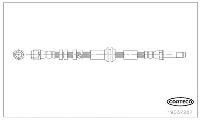 19037287 CORTECO Тормозной шланг