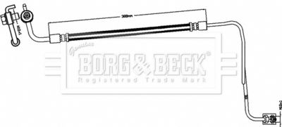 BBH8497 BORG & BECK Тормозной шланг