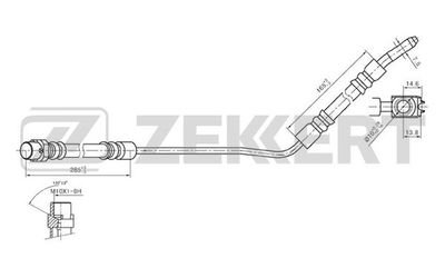 BS9324 ZEKKERT Тормозной шланг