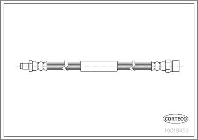 19018450 CORTECO Тормозной шланг