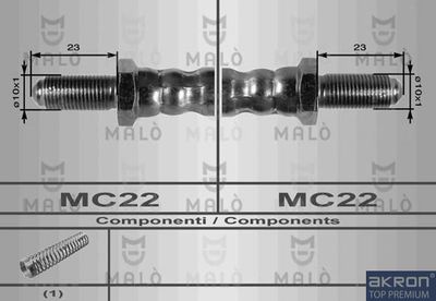 8202 AKRON-MALÒ Тормозной шланг