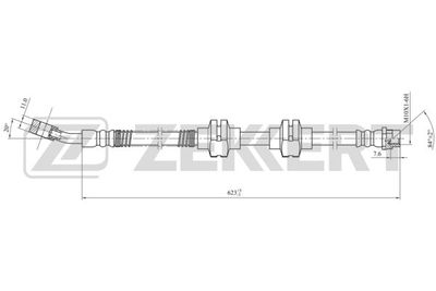 BS9447 ZEKKERT Тормозной шланг