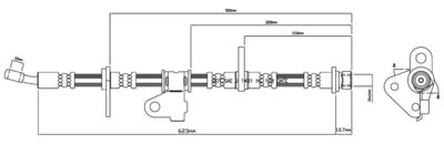 VBJ343 MOTAQUIP Тормозной шланг