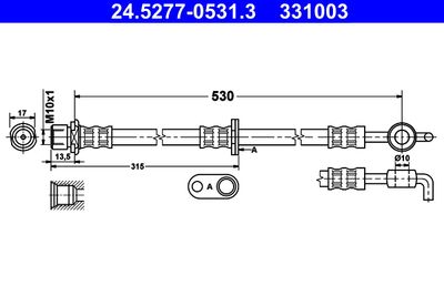 24527705313 ATE Тормозной шланг