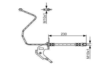 1987481162 BOSCH Тормозной шланг