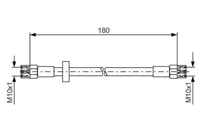 1987476216 BOSCH Тормозной шланг